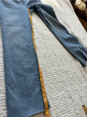 Madewell Light Blue Ankle Crop Straight Jeans thumbnail 6