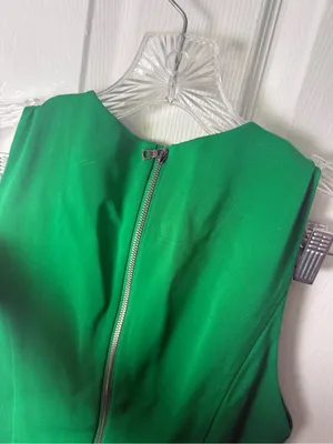 Alice + Olivia Adley Drop Wait Mini Dress in Light Emerald 6 thumbnail 6