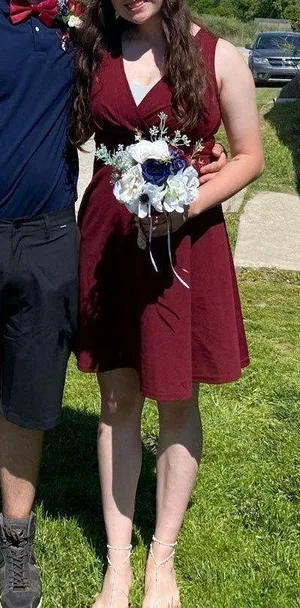Maroon Dress thumbnail 1