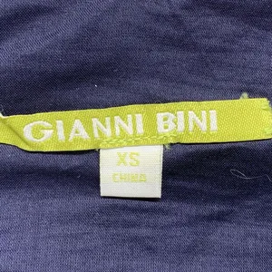 Gianni Bini Navy‎ Blue Nancy Sundress Linen/Cotton Strap Ties Grommet Size XS thumbnail 5