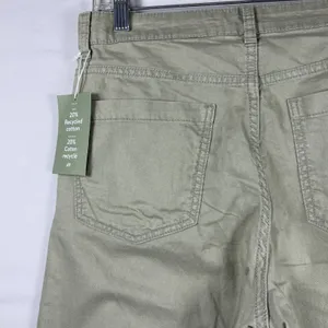 H&M Divided Womens Khaki Pants 5 pocket‎ style casual travel wide leg 4 NWT thumbnail 4