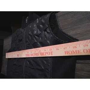 prAna Womens Black Quilted Sherpa Lined Full Zip Puffer Vest Ribbed Trim Small thumbnail 5