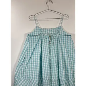 NWT Hersy Womens Top Blue Plaid Camisole Swing Sleeveless Cottagecore Large thumbnail 7