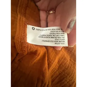 Universal Thread Dress Women XS Rust Orange Boho Tiered Sleeveless Gauze Midi thumbnail 8