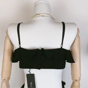 Elliatt Recognition Open Back Cocktail Midi Dress in Black Small thumbnail 6