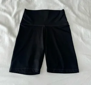 Solid Black Biker Shorts thumbnail 1