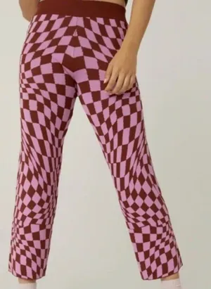 Daydreamer LA Basics Eclipse Wave Pull On Pant Pink and Red NWT Small Black thumbnail 1