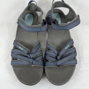 Womens Teva Hiking Sandals Blue Strappy Athletic Outdoor‎ Shoes Size 10 thumbnail 3