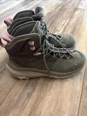 HOKA Kaha 2 GTX Castlerock/Coastal Cushioned Hiking Ankle Boots / Shoes size 10 thumbnail 6