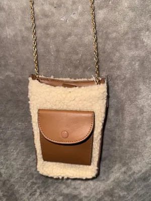 Steve Madden Sherpa Faux Fur Mini Crossbody Phone Bag thumbnail 3
