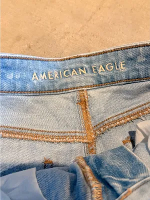 American Eagle Outfitters Light Blue Distressed Denim Cutoff Shorts thumbnail 4