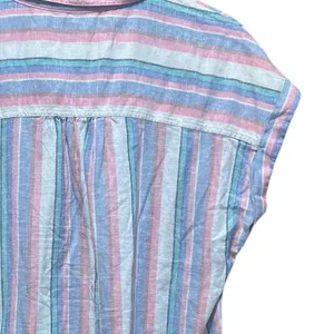 Orvis Women's Short Sleeve Linen Blend‎ Button-Up Shirt Size Medium thumbnail 13