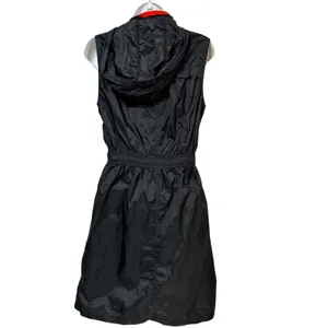 Hunter‎ for Target Womens Black Hooded Sleeveless Windbreaker Zip Front Dress M thumbnail 3