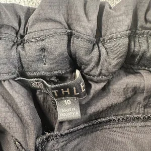 Athleta Drawstring Utility Straight Leg Active Pants Women's 10 Black Pockets thumbnail 5