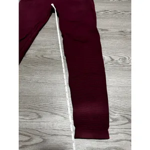 Gymshark Burgundy Red‎ Seamless High Waisted Workout Leggings size XL Gym thumbnail 5