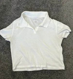 American Eagle Collared White Top thumbnail 1