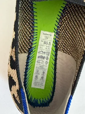 Rothy’s The Almond Toe Loafer Retired Desert Cat Leopard Print Knit Flats 5.5 thumbnail 9
