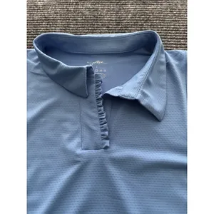 X By Gottex Womens Sleeveless Golf‎ Tennis Shirt V-Neck Ruffle Light Blue Small thumbnail 2