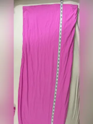 Skims Fits Everybody Crew Neck Long-Sleeve Pink Bodycon Maxi Dress Size XL thumbnail 5