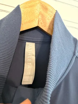 ATHLETA Shanti Salutation Jacket in Powervita Fabric Iron Blue thumbnail 4