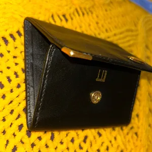 Dunhill Vintage Black Oxford Leather Coin Purse thumbnail 11