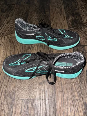 Brooks Women's Black Teal Athletic Shoes thumbnail 3