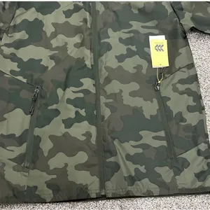 All in Motion Hooded Camo Windbreaker Jacket - Olive Green thumbnail 6