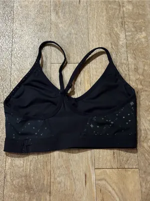 Nike Indy Sparkle V Neck Low Impact Sports Bra Size Small thumbnail 3