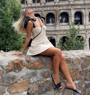 ZARA Ruffled Mini Dress thumbnail 4