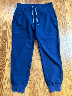 FIGS Technical Collection Scrub Jogger Pants | Women’s Small Petite | Navy Blue thumbnail 1
