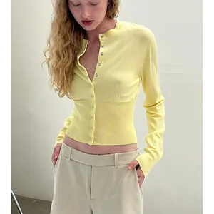 Nia Cardigan Lucille Button Up Size XS in Butter Yellow thumbnail 5