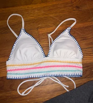 white bikini top thumbnail 1