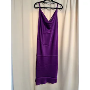 Gold Hawk Hayley Cowl Neck Dress (Deep Violet) • Medium thumbnail 4