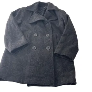 Weather Tamer Women's Size Small Grey Double Breasted 100% Wool Pea Coat thumbnail 6