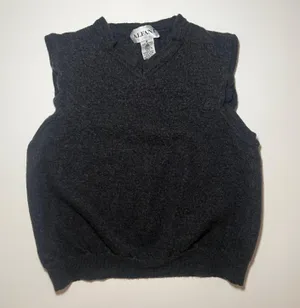 Alfani Gray Sweater Vest I Size Medium I 100% Merino Wool I Made in Italy thumbnail 1