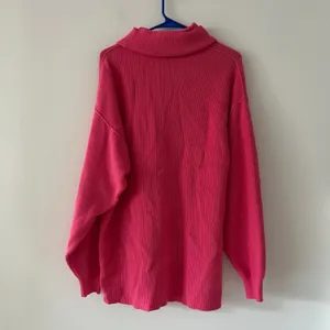Free People Ottoman Slouchy Oversized Tunic Sweater Hot Pink Size S thumbnail 4