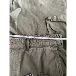 Free People "Every Rose" Zippered Cargo Graffiti Pants 8 thumbnail 7