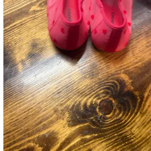 No Boundaries‎ Red Mesh Pilka Dot Flats Size 10 thumbnail 5