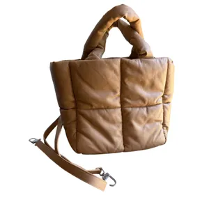 Stand Studio Rosanne Puffer Tote Camel Quilted Bag Designer Tan thumbnail 6