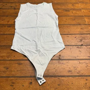 Abercrombie Fitch Soft A F Collection‎ Light Blue Tank Bodysuit Women's Size M thumbnail 5