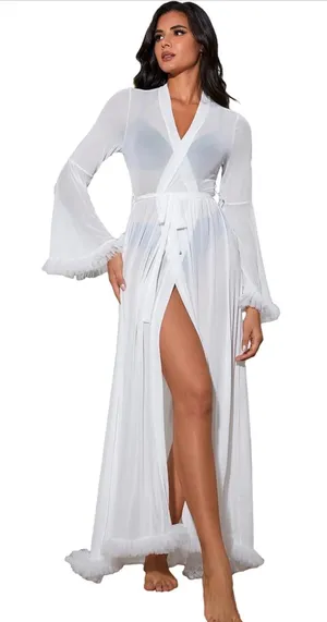 Wedding Robe White Size M thumbnail 1