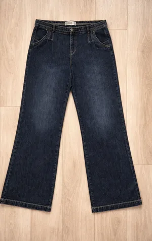 VTG Route 66 Jeans Women Juniors 14/15 Wide Leg Distressed Y2K Skater 90s Retro thumbnail 1