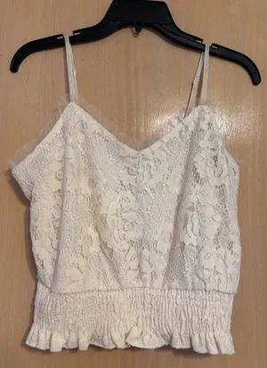 Willow + Root Ivory Lace Tank Top thumbnail 3