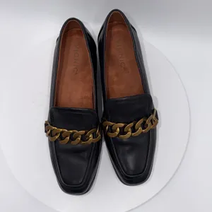 Vionic Mizelle Black Leather Chain Loafers Women's Size 7.5 Minimalist Academia thumbnail 6