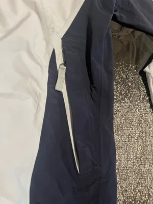 Womens Lg The North Face Colorblock Hooded Ski Jacket-Light Blue/White/Navy thumbnail 7