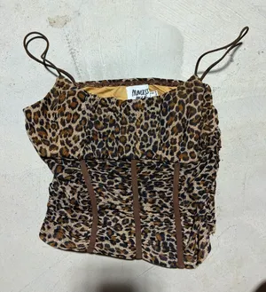 Princess Polly Leopard Print Ruched Cami Top - Brown 4 thumbnail 1