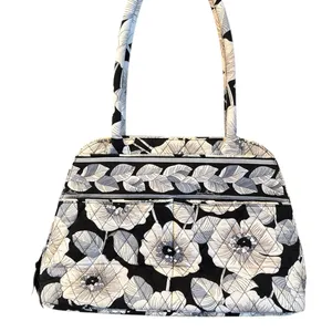 Vera Bradley Camellia Bowler Style Zip Quilted Shoulder Bag thumbnail 2