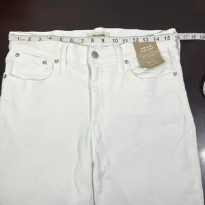 NWT Madewell Mid-Rise Kick Out Crop White Jeans Size 25‎ Denim Pants thumbnail 10