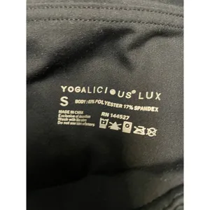 Yogalicious Lux Black Biker Shorts Size Small Athleisure Athletic Workout Gym thumbnail 3
