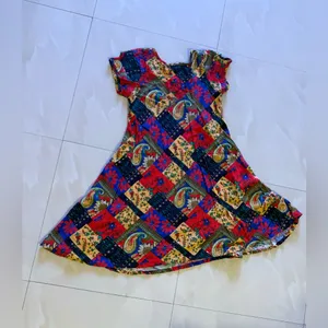 Multi colored cotton dress MULTI-COLOR Floral DRESS Young WomanSummer Spring s thumbnail 11